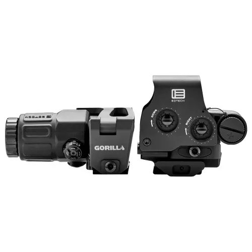 EOTECH EXPS3-0 HWS Sight and Magnifier, Night Vision Compatible Sight, 68MOA Ring & 1MOA Red Dot, Matte Finish, Black, Includes G33 Magnifier with Switch-to-Center Mount HHS1STC