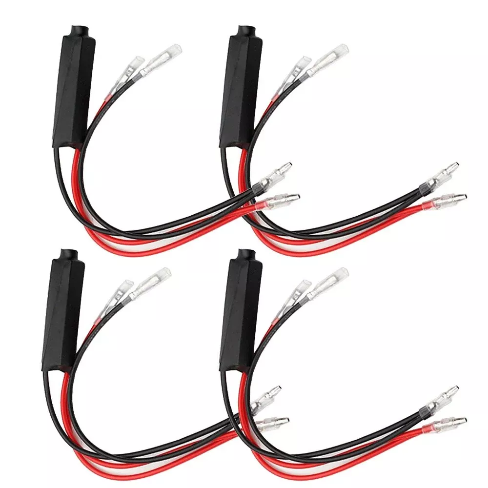 ESUPPORT 4Pcs Universal 12V Motorcycle LED Turn Signal Load Resistors – Fix Blinker Error, Improve Visibility, Easy Installation