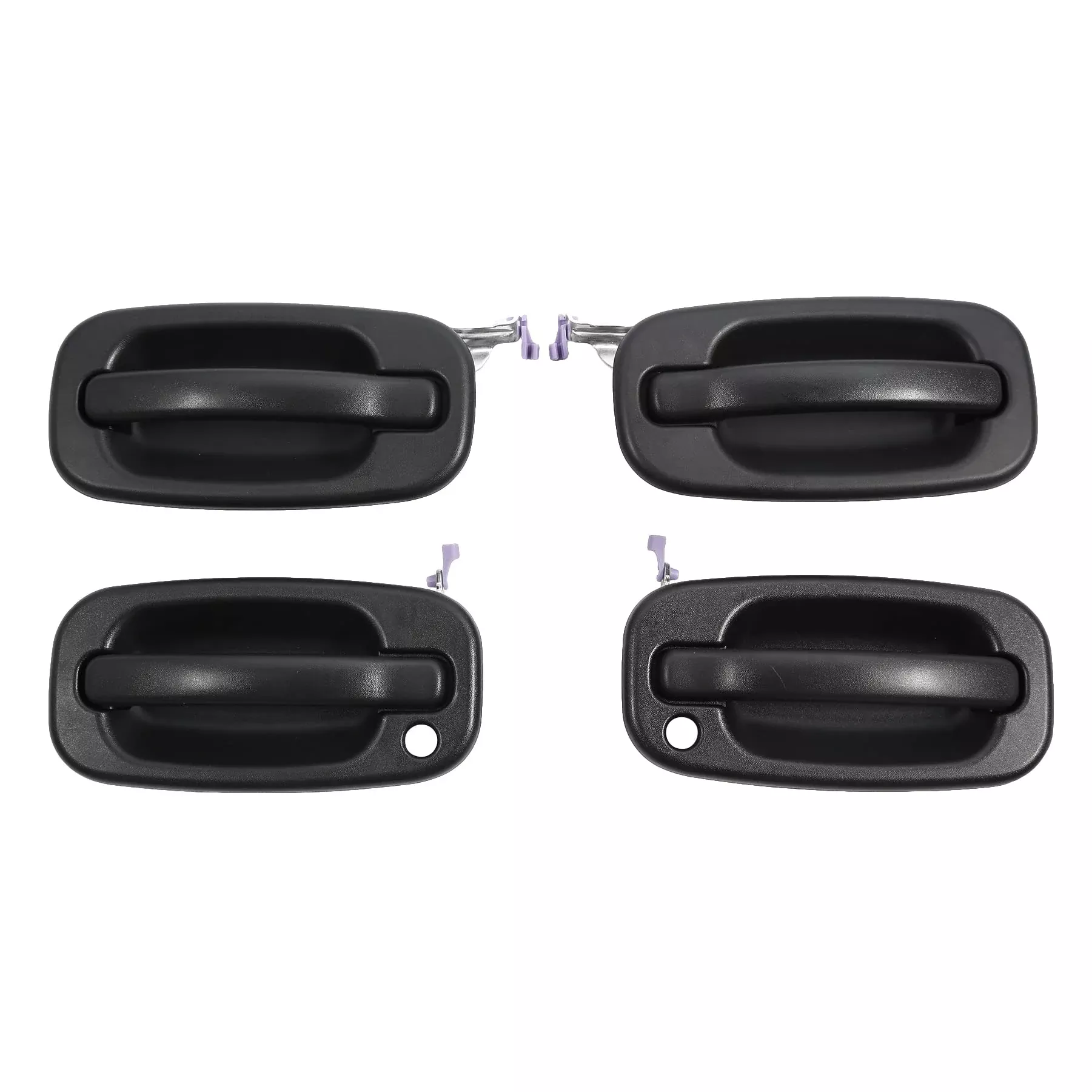 Exterior Door Handle Set, Compatible With 1999-2007 Chevy Silverado Suburban Tahoe Avalanche, Gmc Sierra Yukon, Cadillac Escalade, Front & Rear Left Driver & Right Passenger | 15034986 15721571 77262