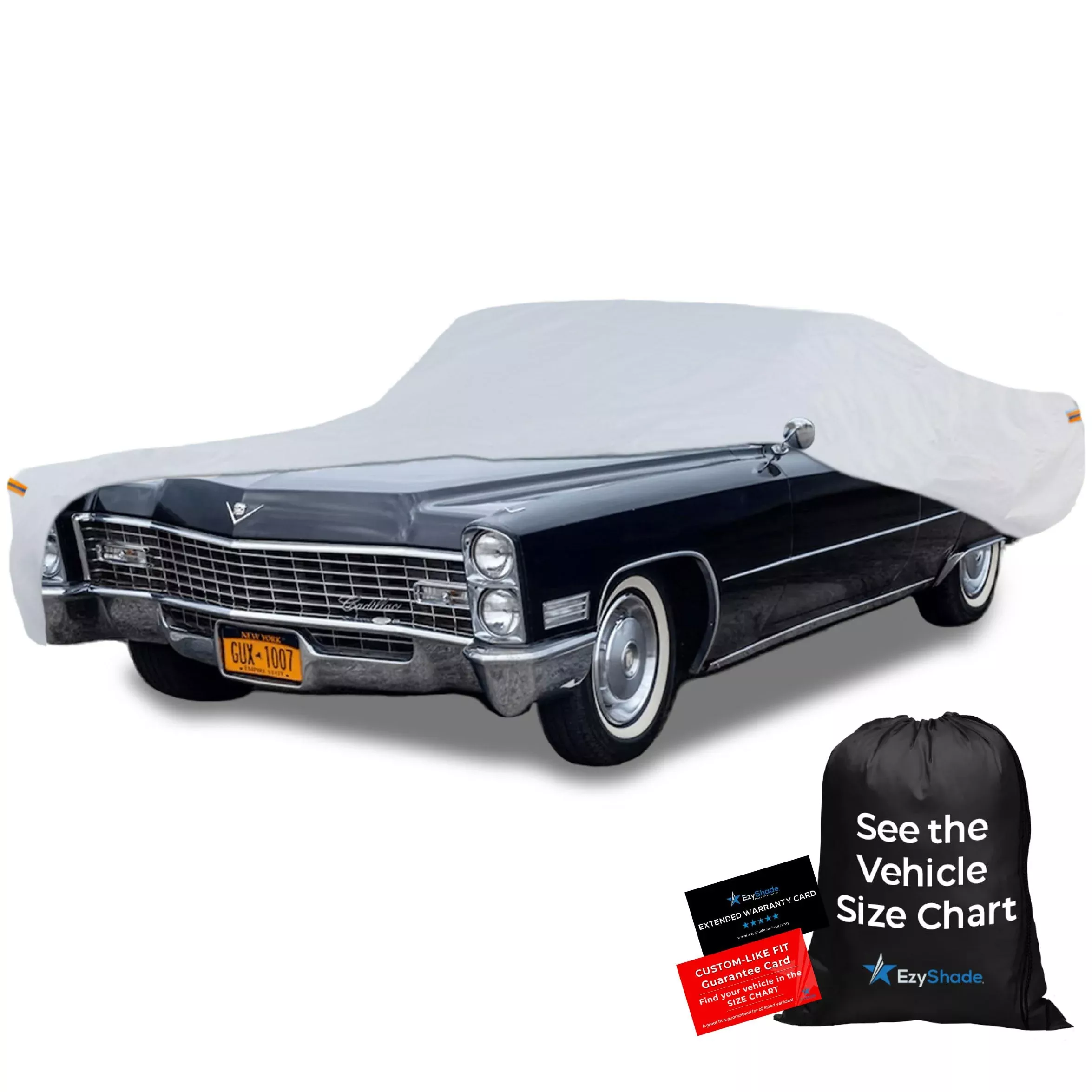 Ezyshade 10-Layer Waterproof Sports Car Cover. See Vehicle Size-Chart For Accurate Fit. All Weather Full Outdoor Covers. Corvette Mustang Porsche Classic Cars. Sun Snow Rain. Size C3 (See Size Chart)