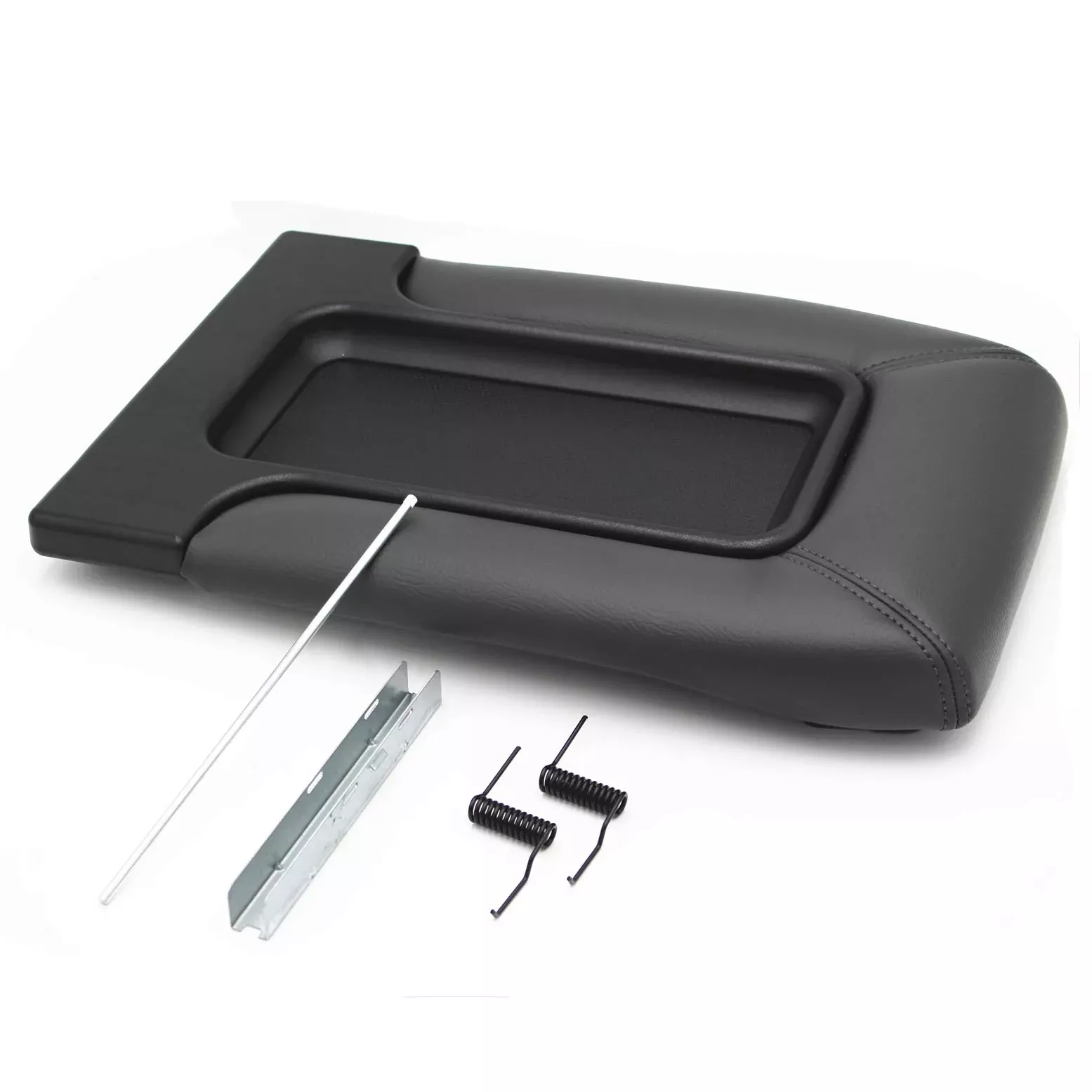 Ezzy Auto Dark Gray Center Console Lid Armrest Kit For Chevy Silverado 1500 Chevrolet Avalanche Tahoe Gmc Sierra Yukon Cadillac Escalade 2000-2006
