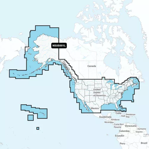 Garmin Navionics+ NSUS001L USCoastal Canada