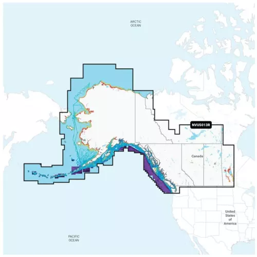 Garmin Navionics Vision+ NVUS013R Canada, WestAlaska