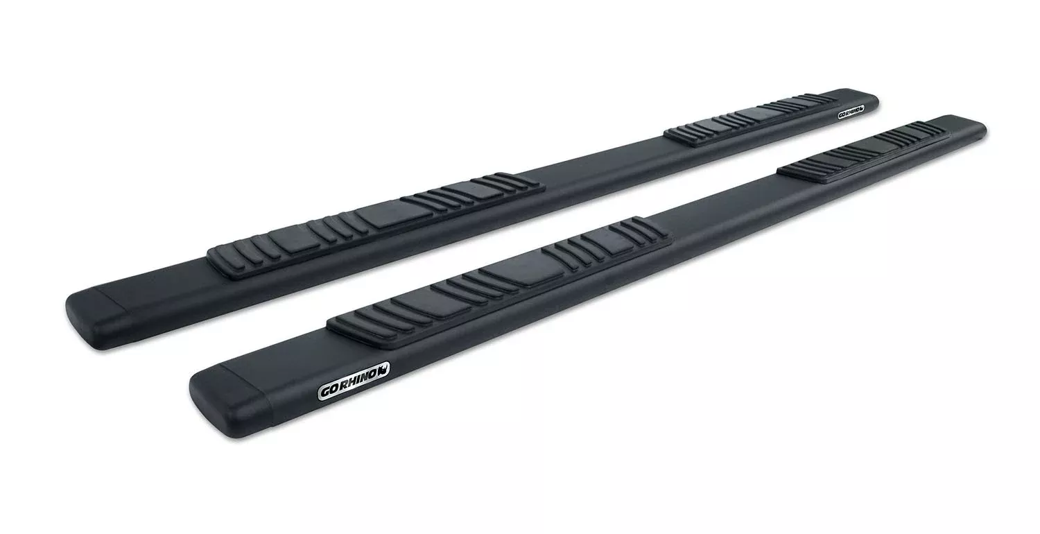 Go Rhino 685404787T 5' Oe Xtreme Low Profile Side Steps With Mounting Brackets Kit For 19-24 Gmc, Chevrolet (Crew Cab Pickup)