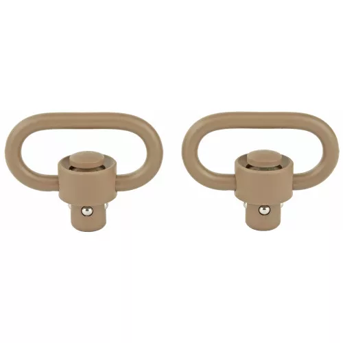 GrovTec Heavy Duty Push Button Swivels, Flat Dark Earth GTSW253