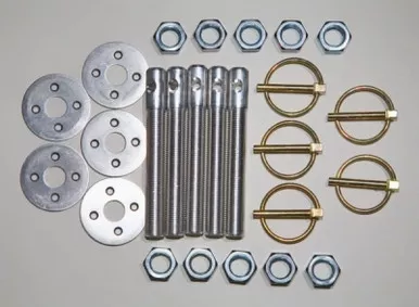 Hood Pin Kit 1/2in Alum