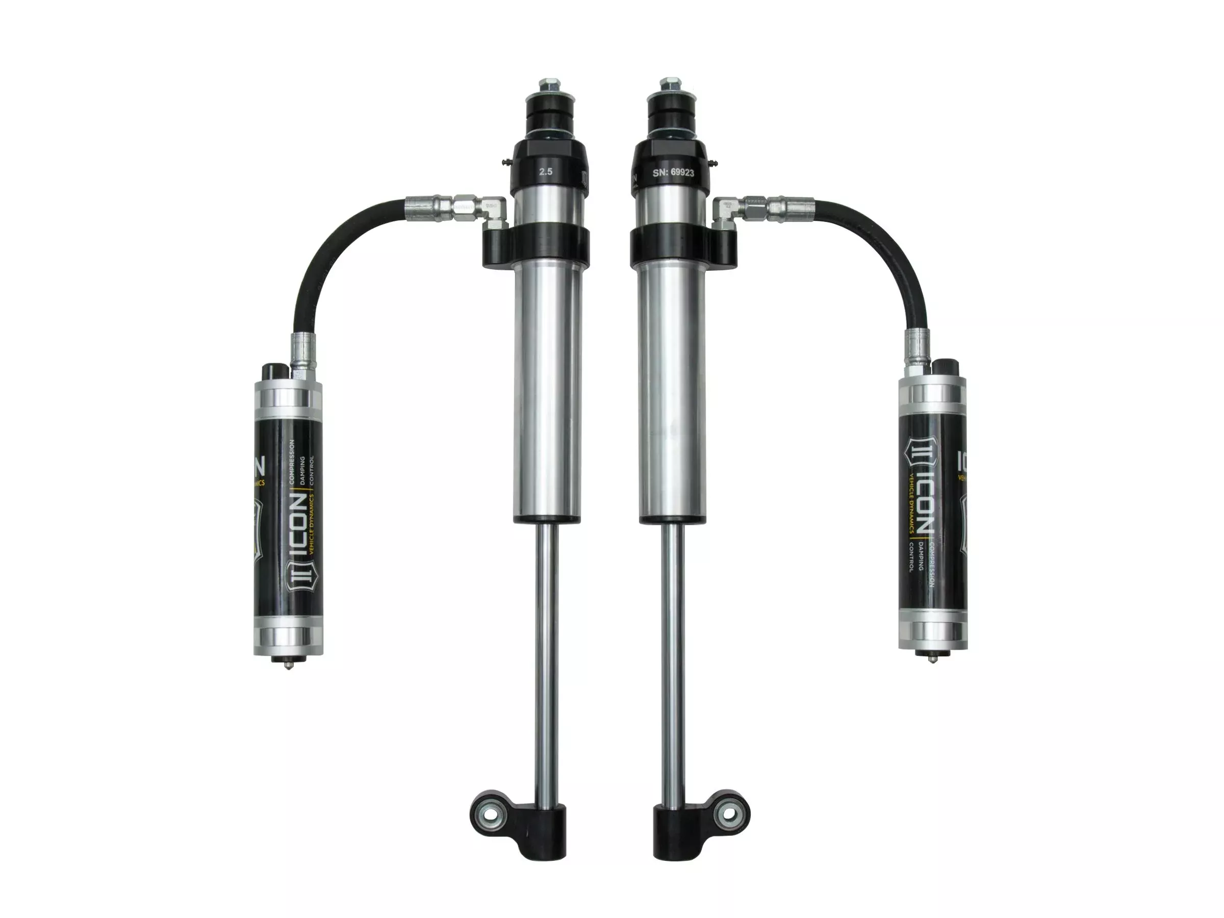 Icon Rear 2.5 Rtx Omega Rr/Cdcv Shocks, Pair, Compatible With 2005-Up Toyota Tacoma, 57826Cp