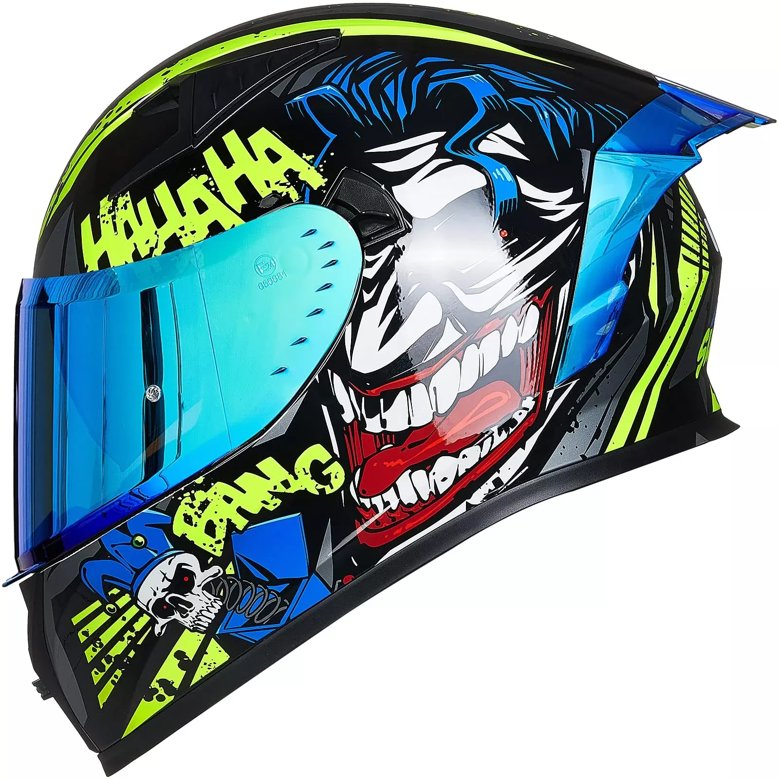 ILM Full Face Motorcycle Helmet Z501, Surprise Yellow, Small, DOT Approved, Compatible with Pinlock Clear & Tinted Visors, ABS Material