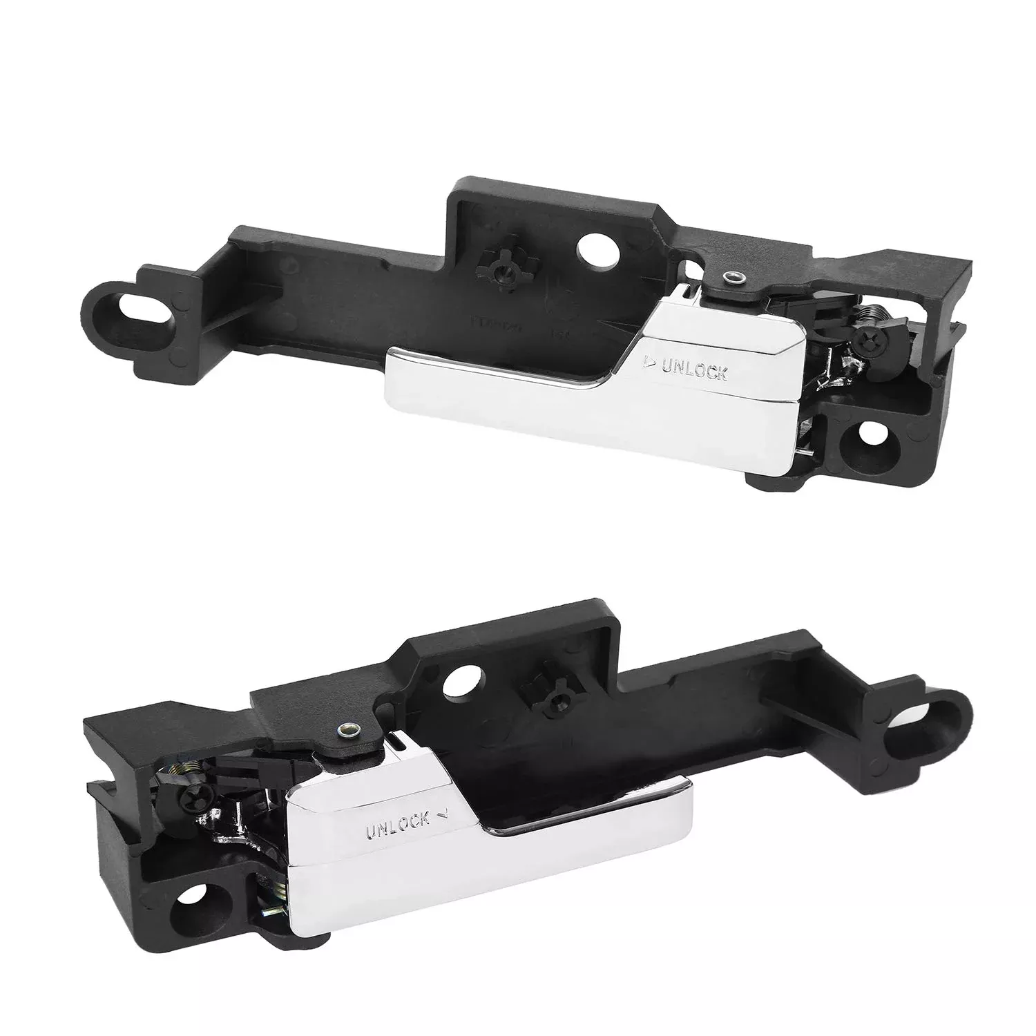 Interior Door Handle 1 Pair Driver & Passenger Side - Replacement For 2006-2012 Ford Fusion 2007-2012 Lincoln Mkz 2006 Lincoln Zephyr 2006-2011 Mercury Milan - Replaces # 6E5Z5422601A 6E5Z5422600Aa