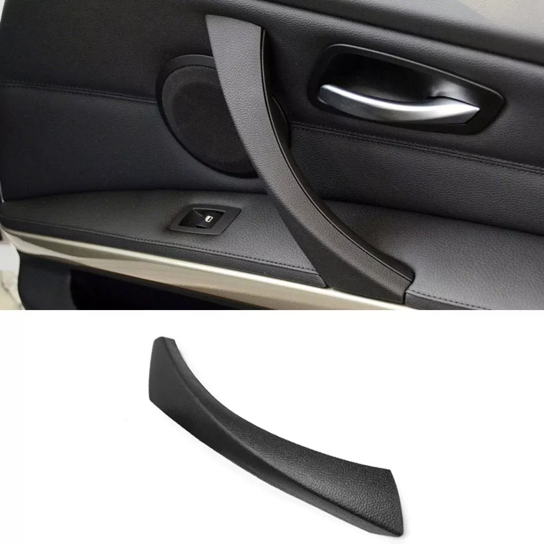 Jaronx For Bmw 3 Series E90/E91 Door Clasp Handle, Right Front/Right Rear Door Handles Outer Cover Interior Door Trim Covers (Fits:Bmw 323 325 328 330 335 2004-2011)