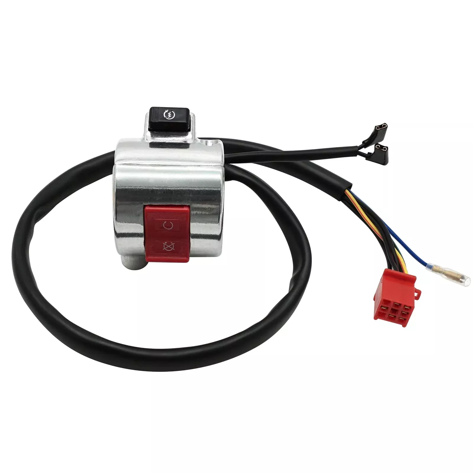 JAVIK Right Start Stop Kill Control Switch for Honda Shadow ACE 750 VT750C 1998-2003, OEM# 35130-MBK-J01, Silver