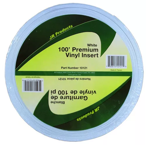 Jr Products 100' Vinyl InsertWht 10121