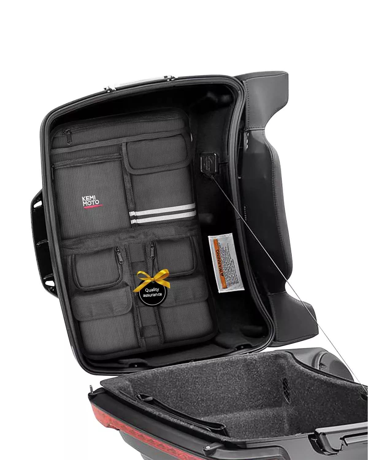Kemimoto Tour Pack Lid Organizer For Road Glide Road King Electra Glide Street Glide Touring Travel-Paks