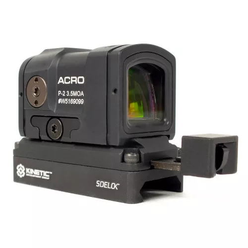 Kinetic Development Group, LLC Sidelok Optic Mount, Fits Aimpoint ACRO, Anodized Finish, Black SID5-125