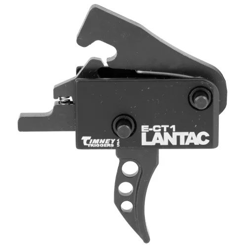 LanTac USA LLC ECT-1, Single Stage Trigger, 3.5LB Pull Weight, Curved Shoe, Fits AR Pattern Receivers, Non-Adjustable, Anodized, Black 01-LP-ECT1C