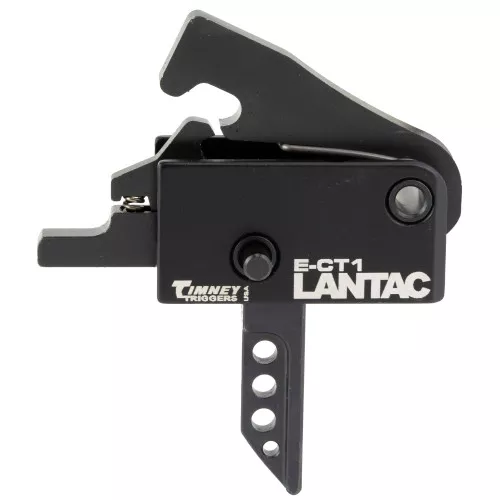 LanTac USA LLC ECT-1, Single Stage Trigger, 3.5LB Pull Weight, Flat Shoe, Fits AR Pattern Receivers, Non-Adjustable, Anodized, Black 01-LP-ECT1F