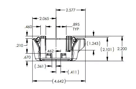 Lippert Comp Cover Idler Side Back Edge In Black 771413