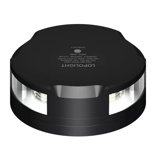 Lopolight 360-Degree Anchor Light - 2NM - Black Housing w/FB Base
