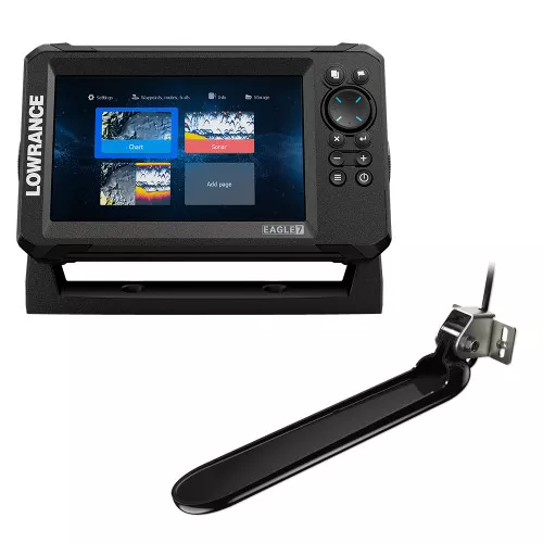 Lowrance Eagle 7 w/TripleShot TransducerDiscover OnBoard Chart
