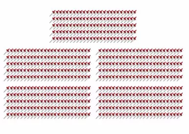 Lrg Hd Rivet Red Multi-Grip 500pk