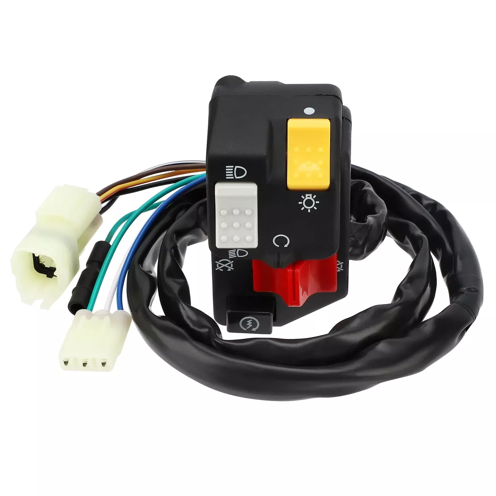 M MATI Left Handlebar Start Kill Stop Headlight Switch for Honda TRX250 TRX250EX 2006-2007, Model 35200-HN6-A31, Black