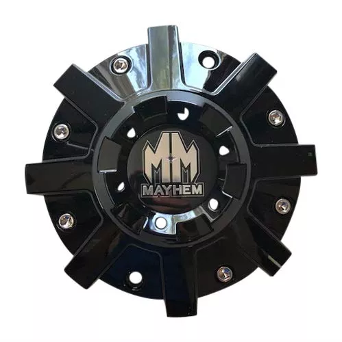 Mayhem Wheels C108104B Gloss Black Center Cap – Stylish Black Finish for Custom Rims