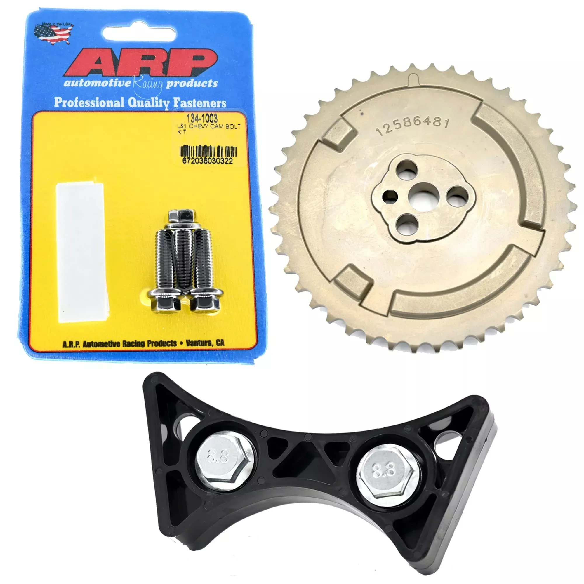 Michigan Motorsports Cam Gear Conversion Kit for LS Engines – 1 Bolt to 3 Bolt Upgrade for 4.8, 5.3, 5.7, 6.0 LS1