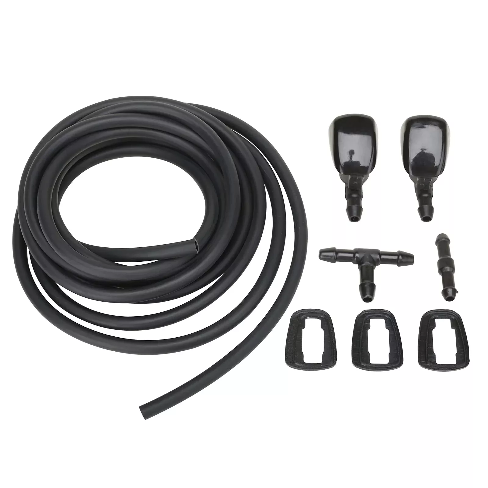 Mitzone Windshield Washer Nozzle Kit Compatible With 2005-2017 Jeep Grand Cherokee Replace 55079049Aa
