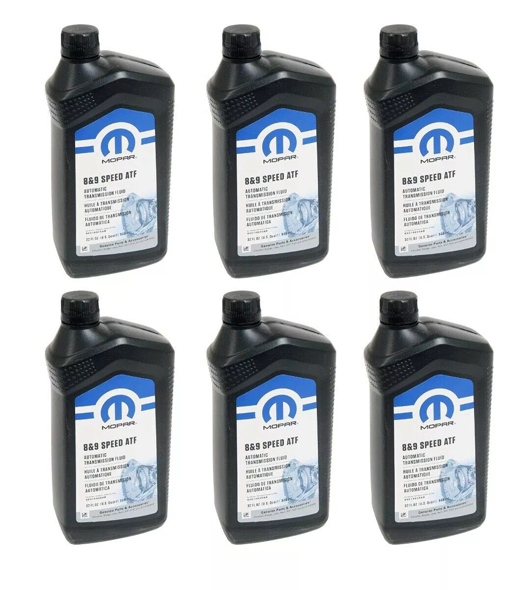 Mopar 8 & 9 Speed Automatic Transmission Fluid – New Case of 6 Quarts