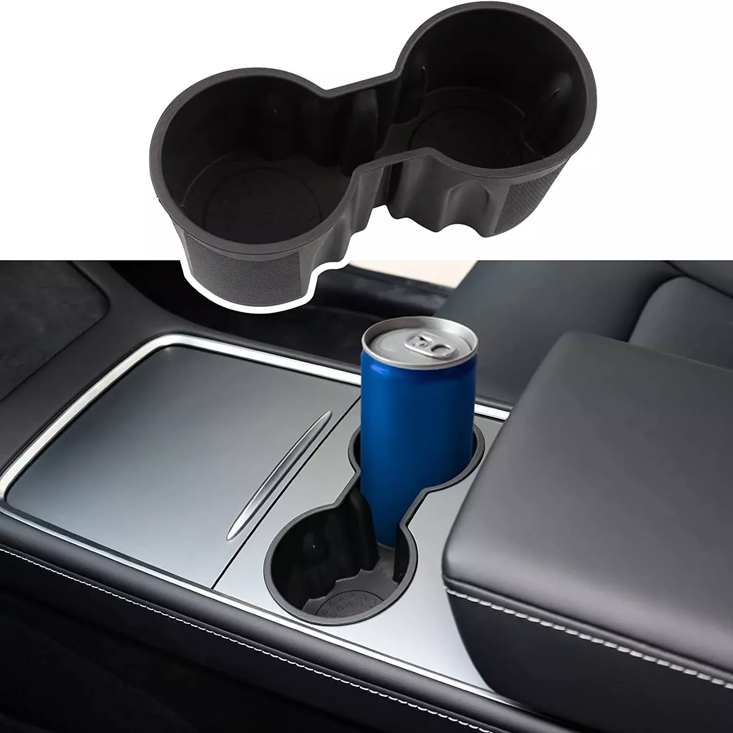 Motrobe 2023 2022 2021 Tesla Model Y Model 3 Center Console Cup Holder Insert Only Fit New Console