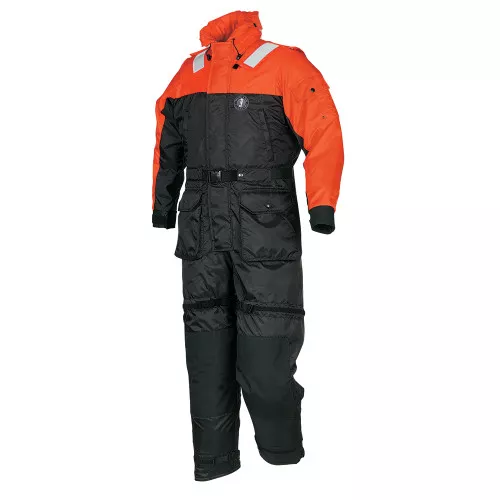 MustangDeluxe Anti-Exposure CoverallWork Suit - Orange/Black - Medium