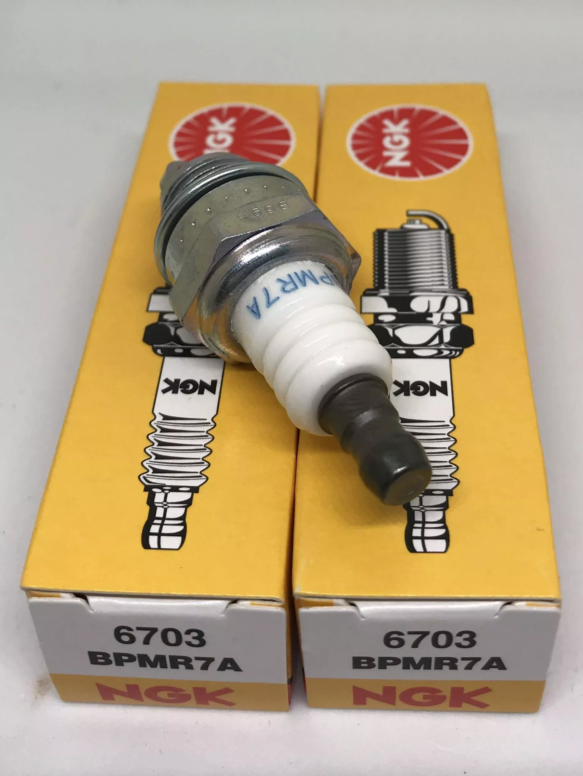 Ngk (6703) Bpmr7A Spark Plugs Individual Boxed - 2 Pack, Copper