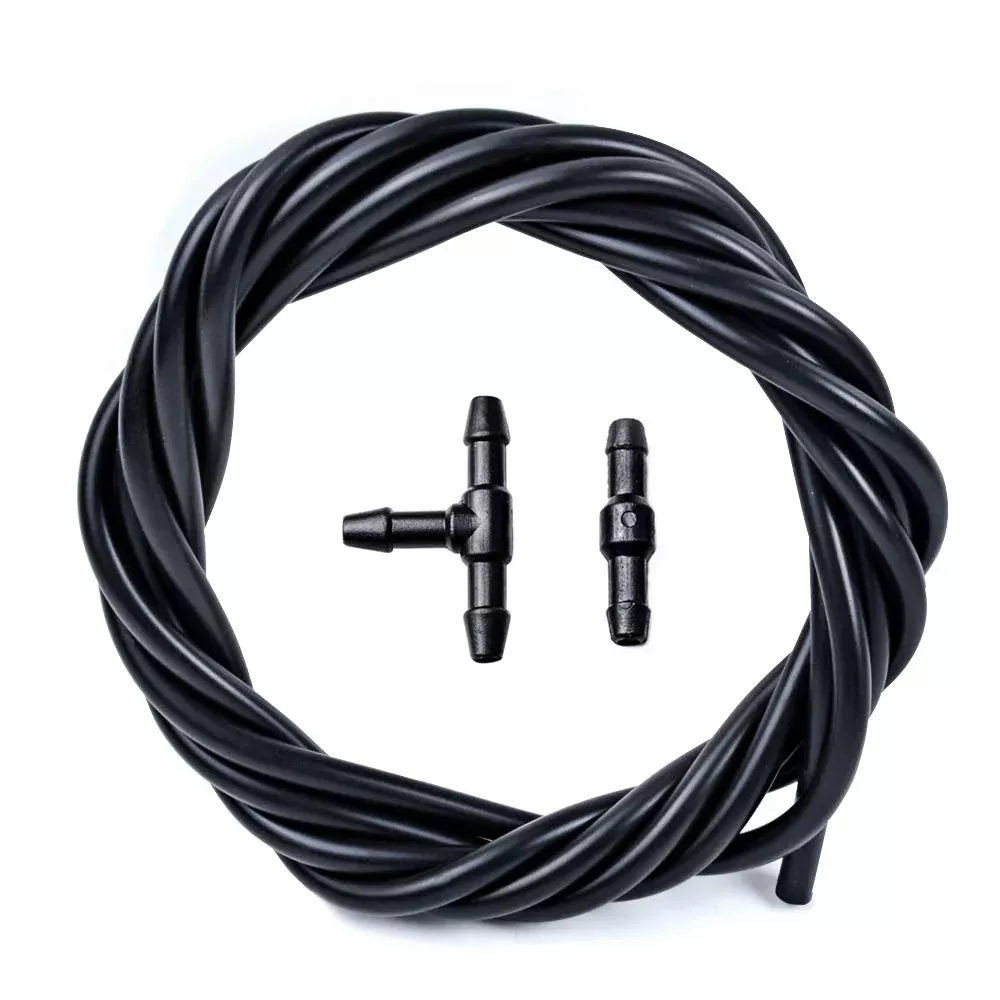 Otuayauto Windshield Washer Hose Kit, Universal Washer Fluid Hose With Hose Connector (3 Meters Length)