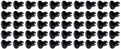 Oval Head Dzus Buttons .500 Long 50 Pack Black