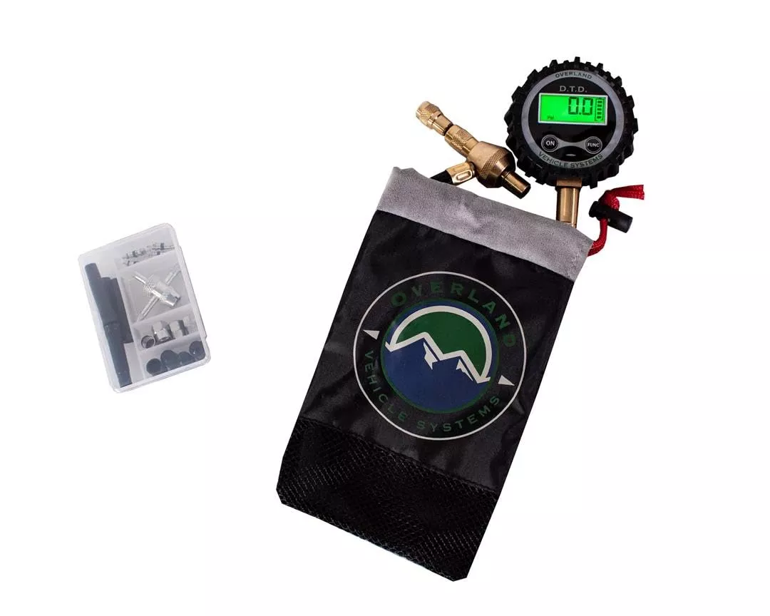 Overland Vehicle Systems Ovs 12020001 Digital Tire Deflator With Valve Kit & Storage Bag, Multi, One Size