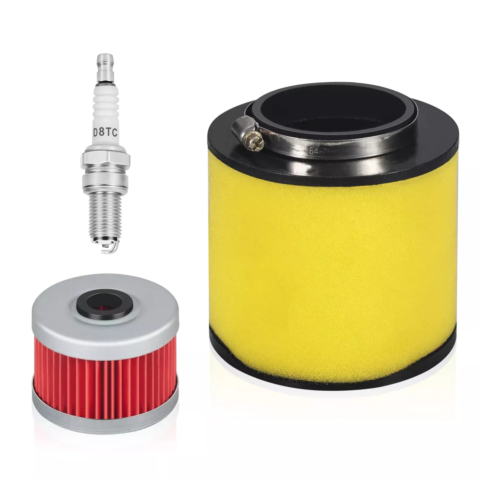 Paddsun Air Filter,Oil Filter,Spark Plug Element Cleaner Replacement 17254-Hc5-900 For Fourtrax Trx300 Trx300Fw Trx400Fw Trx450S Trx450Es Trx450Fe Trx450Fm 2X4 & 4X4 300