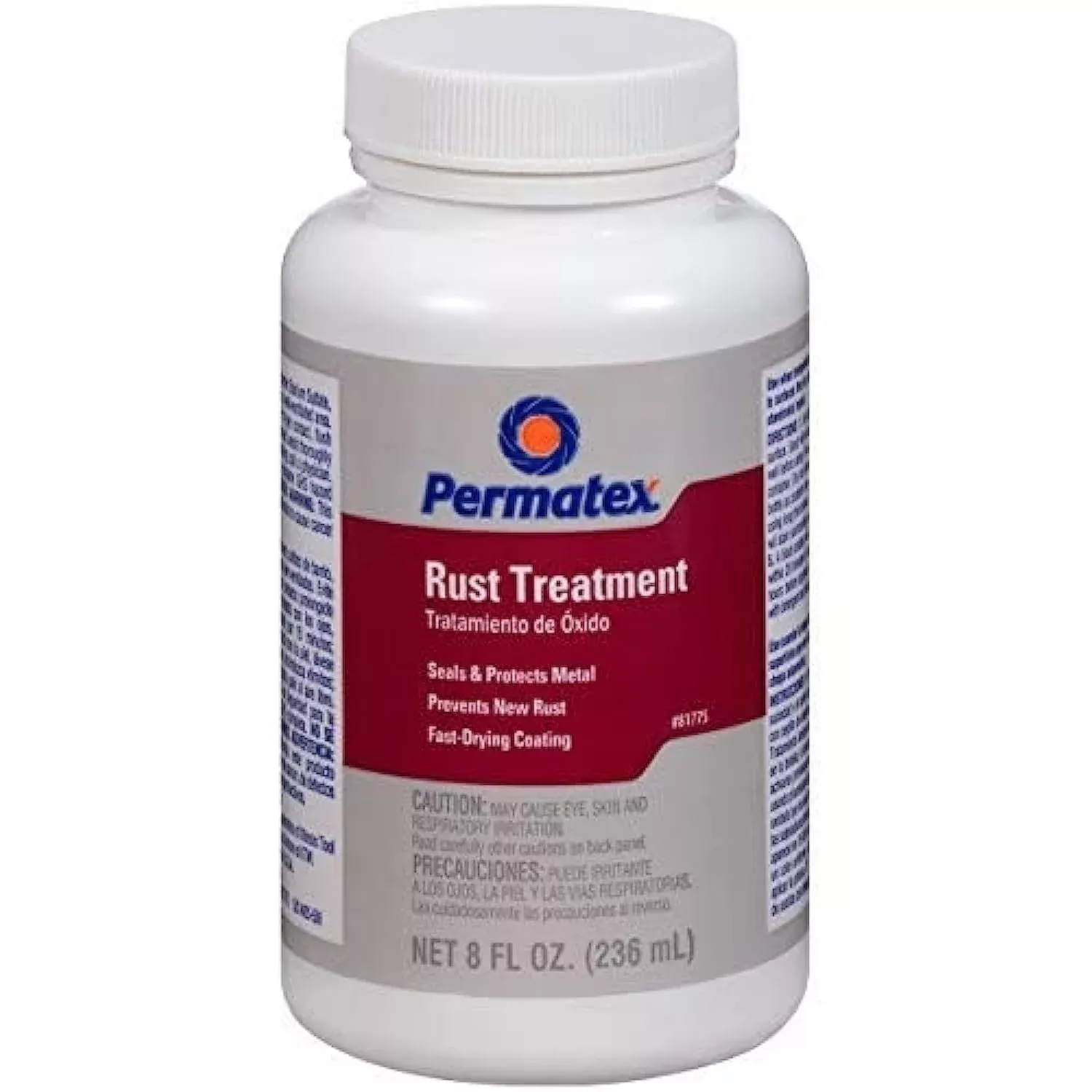 Permatex Rust Treatment, 8 oz, Gray, Model 81775, Plastic – Effective Rust Prevention and Treatment Solution