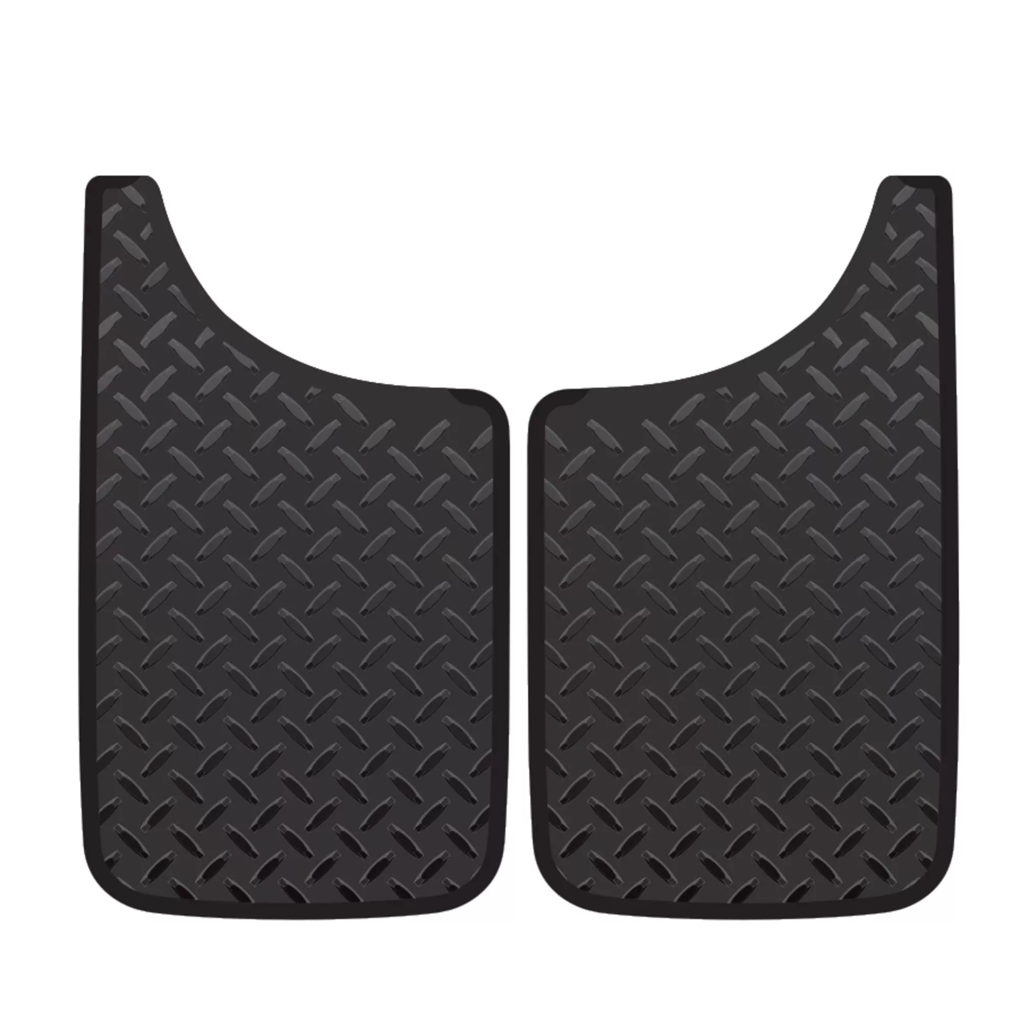 Plasticolor – 000548R01 – Mud Guard Diamond Plate 11X19
