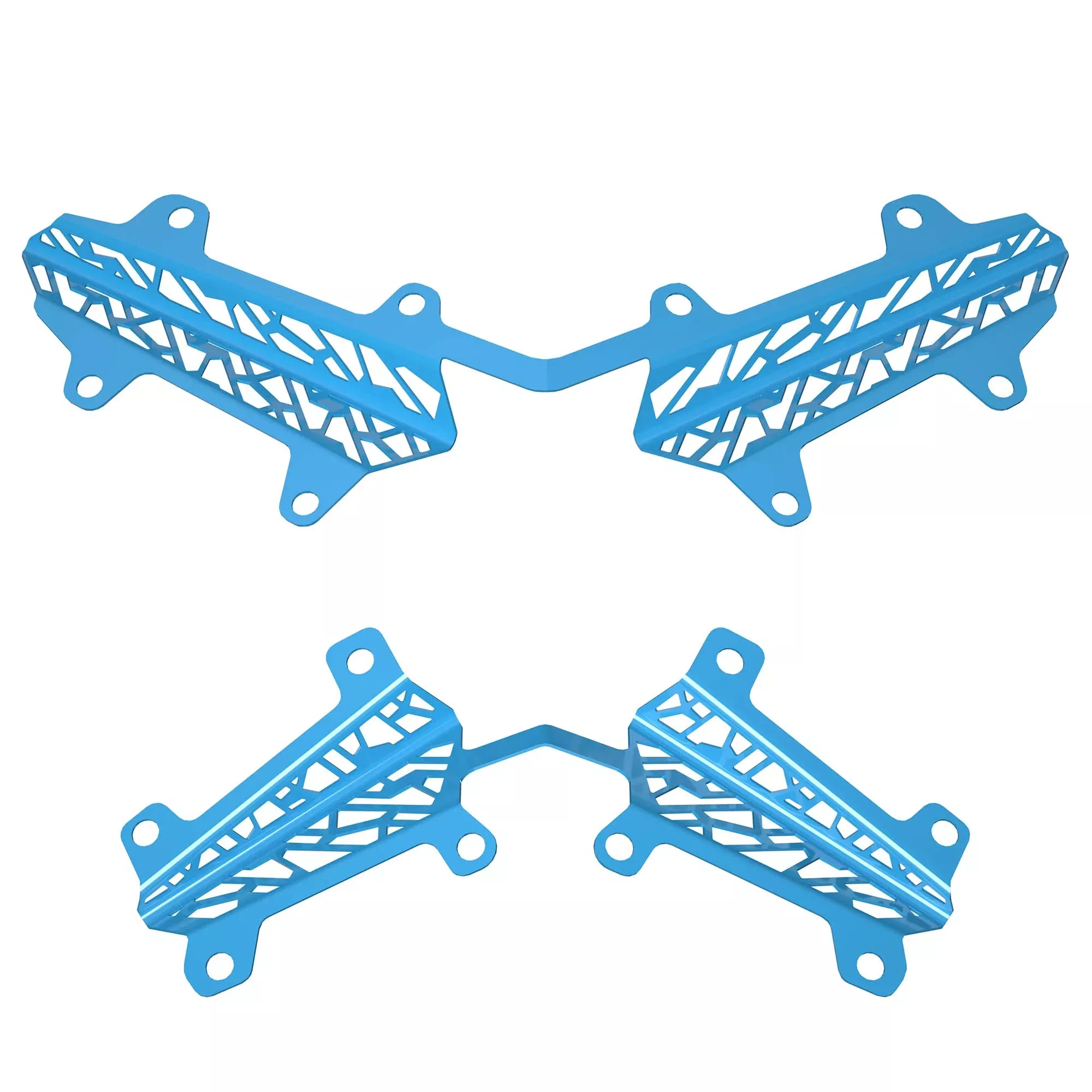 Polaris Snowmobile Matryx Grill Inserts – Blue Color, Durable Design for Enhanced Performance