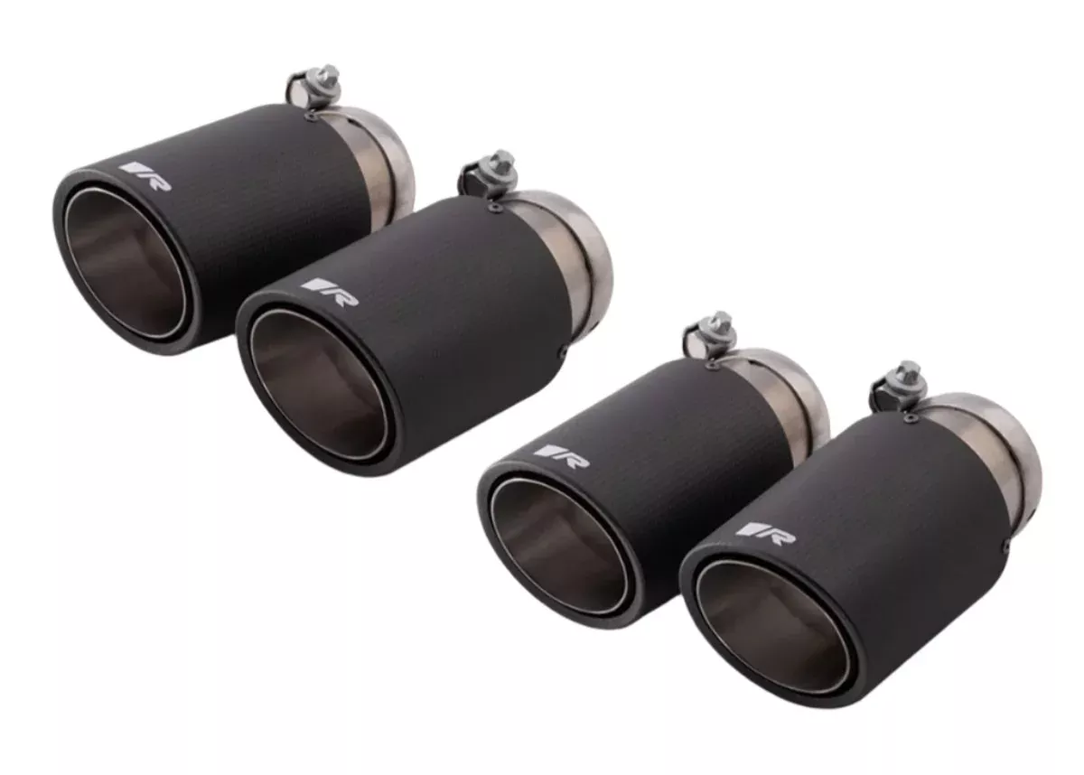 Porsche Carbon Tail Pipe Set 84mm