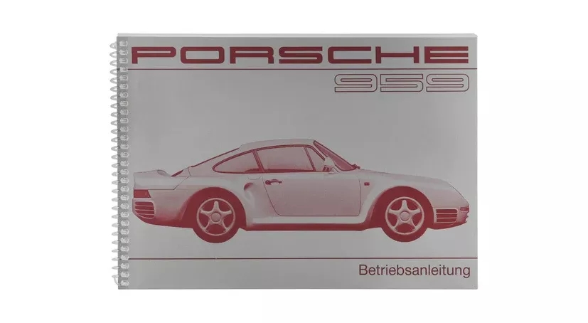 Porsche Driver’s Manual German – 959 1987WKD-959-010-87