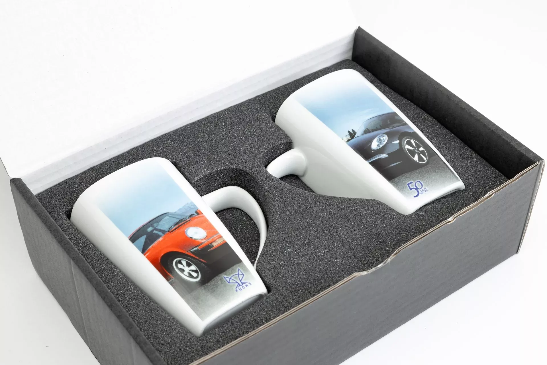 Porsche Fuchs Set Of 2 Coffee Tea Mugs115588