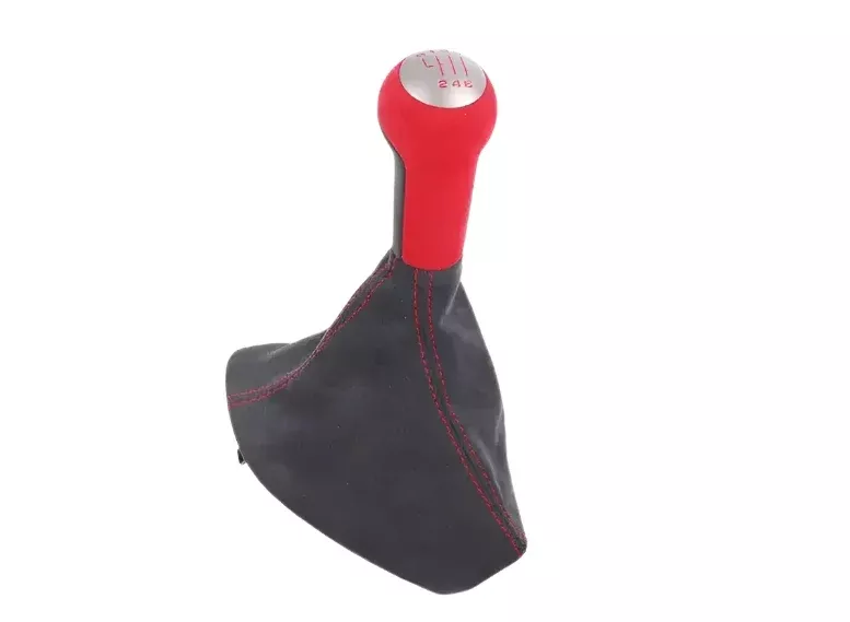 Porsche Gear Shift Knob Black & Guards Red - 911 07-1199742407592DRB