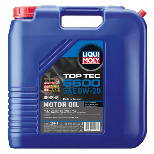 Porsche Motor Oil Top Tec 6600 SAE 0W-20 20L22048