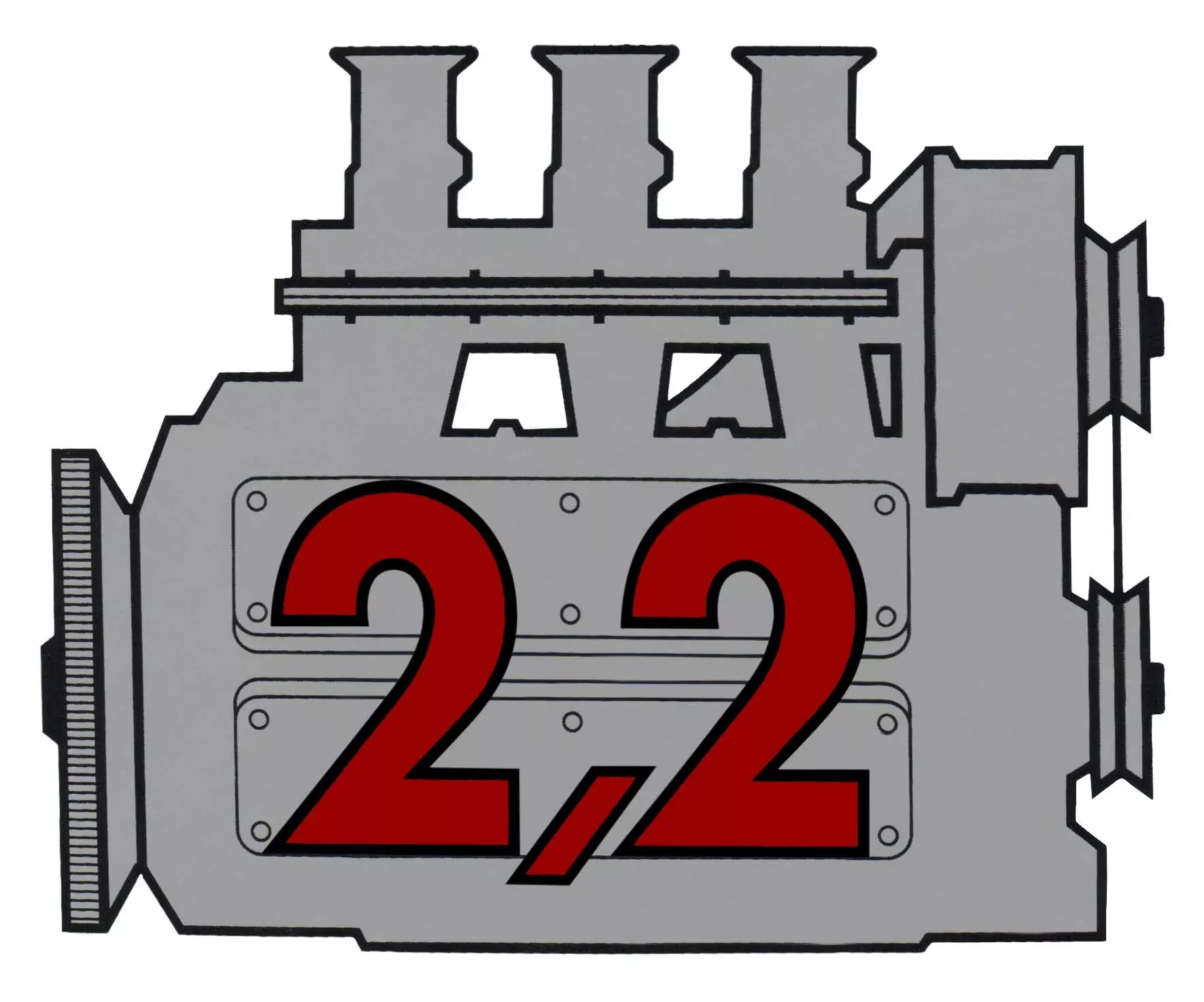 Porsche Rear Window Engine Decal – 2.2911-701-102-22