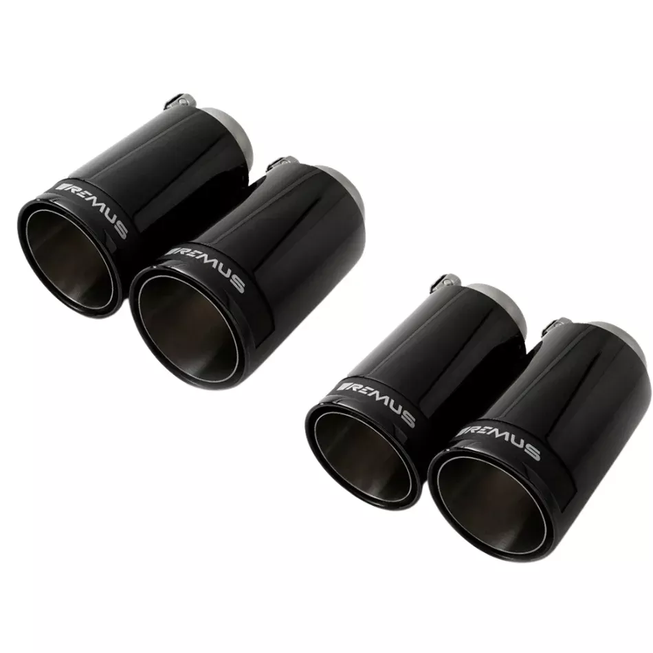 Porsche Tail Pipe Set – 98mm Black Chrome0046-98CBR