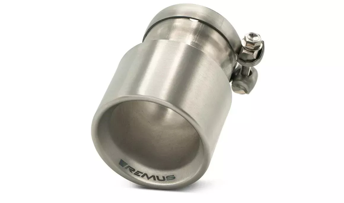 Porsche Titanium Brushed Tail Pipe 100mm0008-70TI