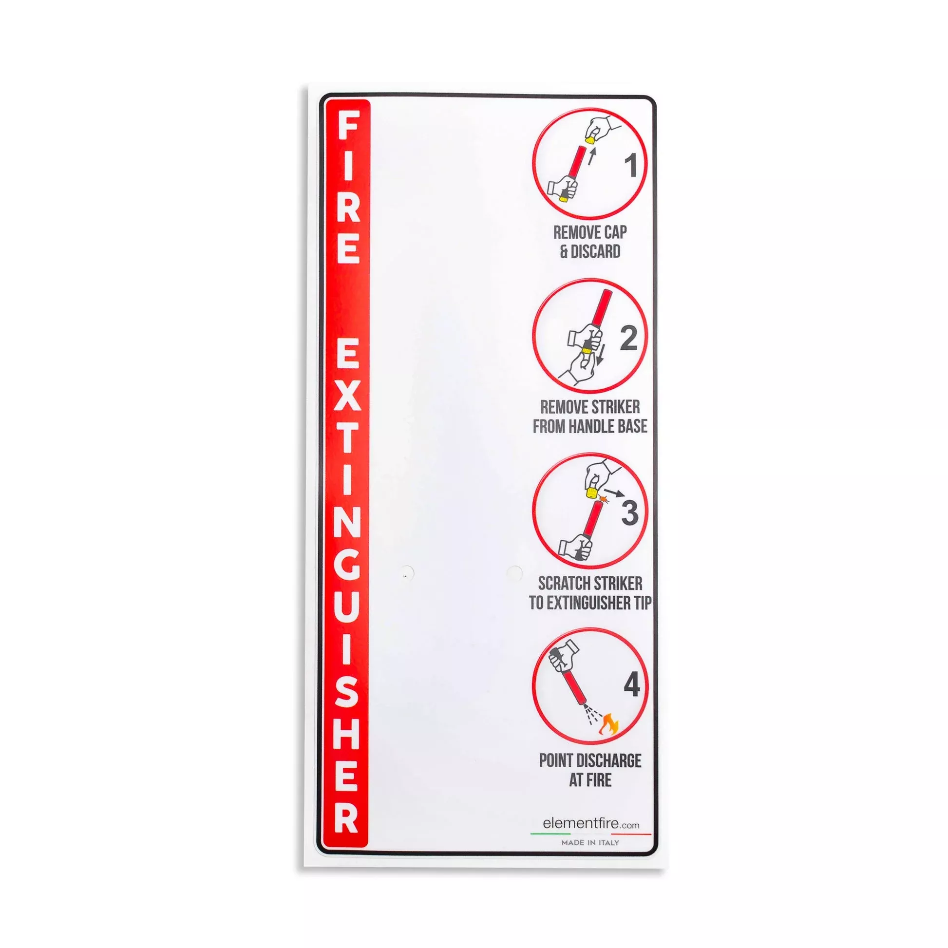 Porsche Wall Mount Decal Fire ExtinguisherE209