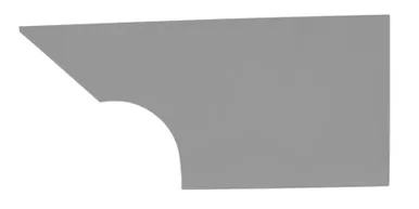 Qtr Panel High Impact Plastic Gray Left