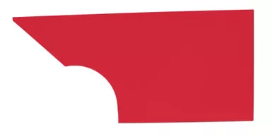 Qtr Panel High Impact Plastic Red Left